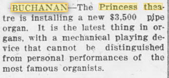 Hollywood Theatre - May 2 1925 Organ Install